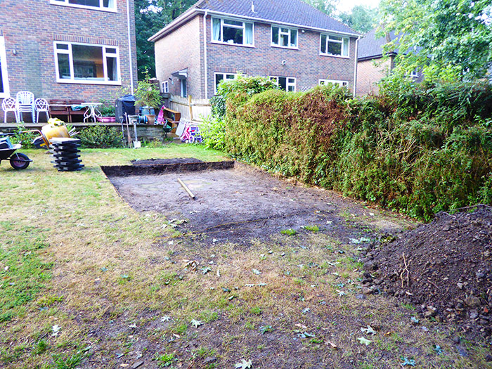 Stage 2 showing the groundworks commencing