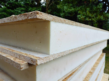 Type of insulation used in the construction of a garden room