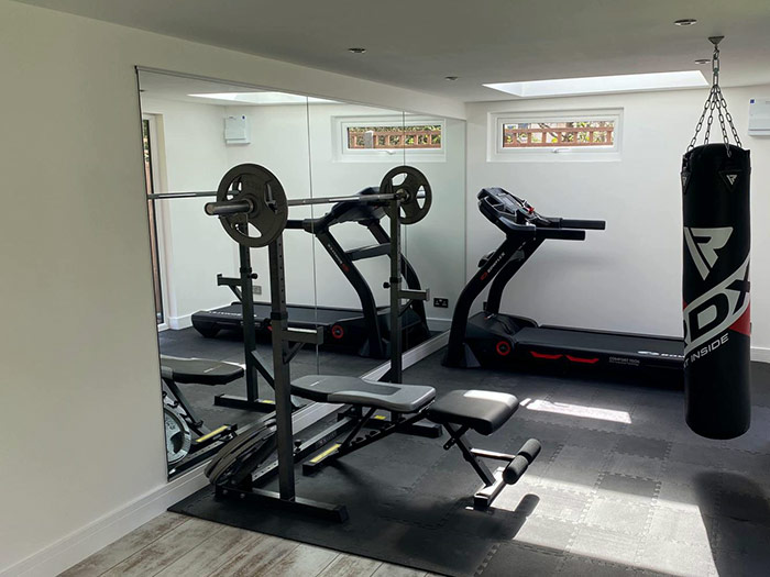 Garden gym in Watford, London.