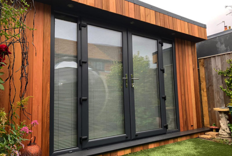 A garden room built by Create-A-Space in Enfield, North London