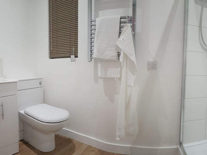 Fully signed off by building control ensuite