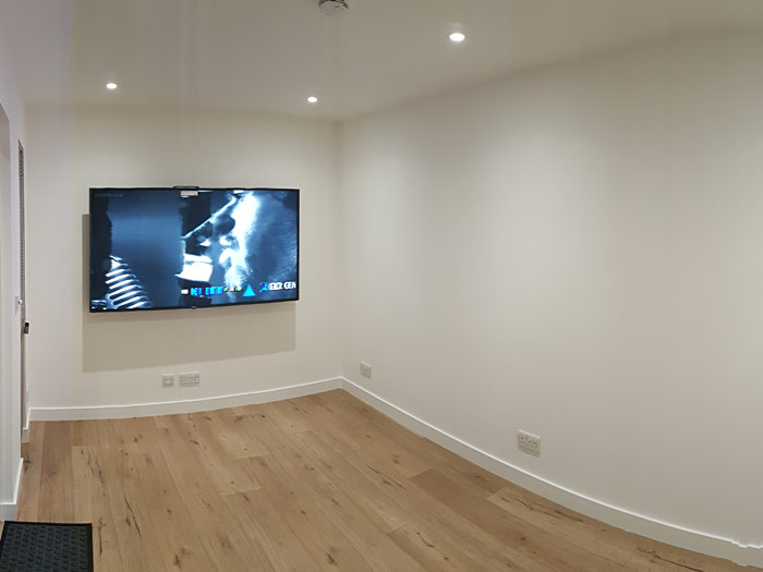 Extras installed for the client garden room