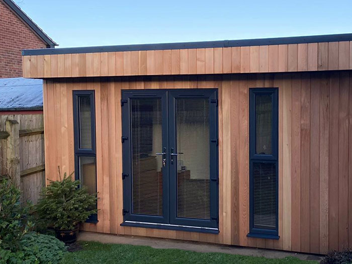 Finished interior of the garden room