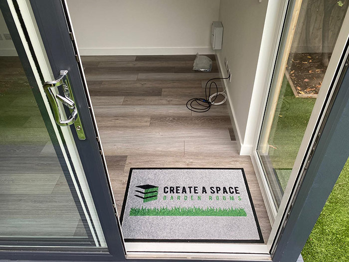 create a space entrance mat completes the build