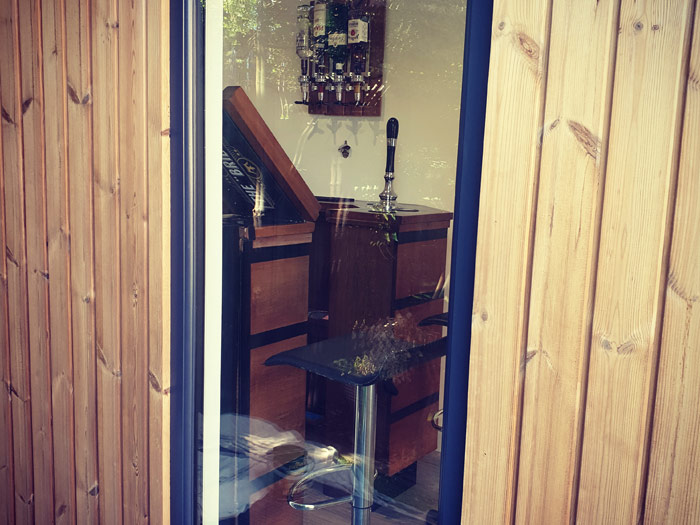 nice retro-fitted bar by the client