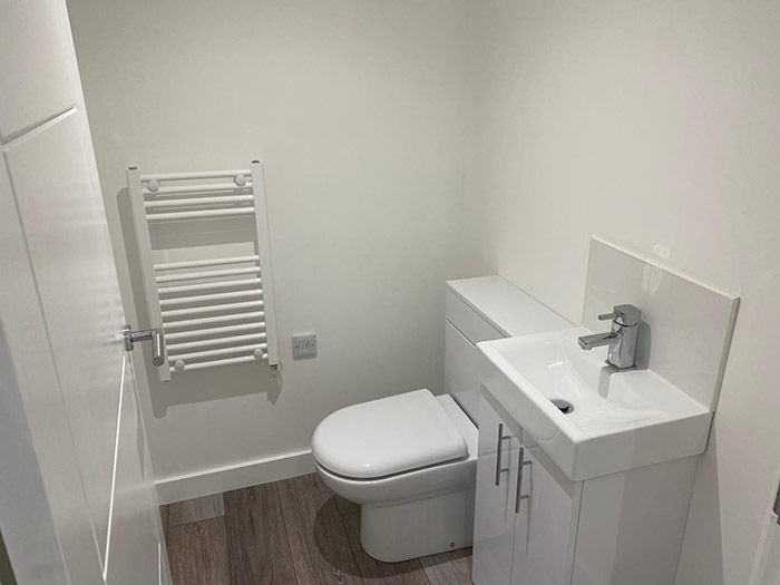 Bathroom in the garden office/bar